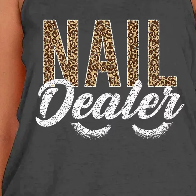 Nail Dealer Manicurist Nail Stylist Nail Artist Nail Tech Women's Knotted Racerback Tank