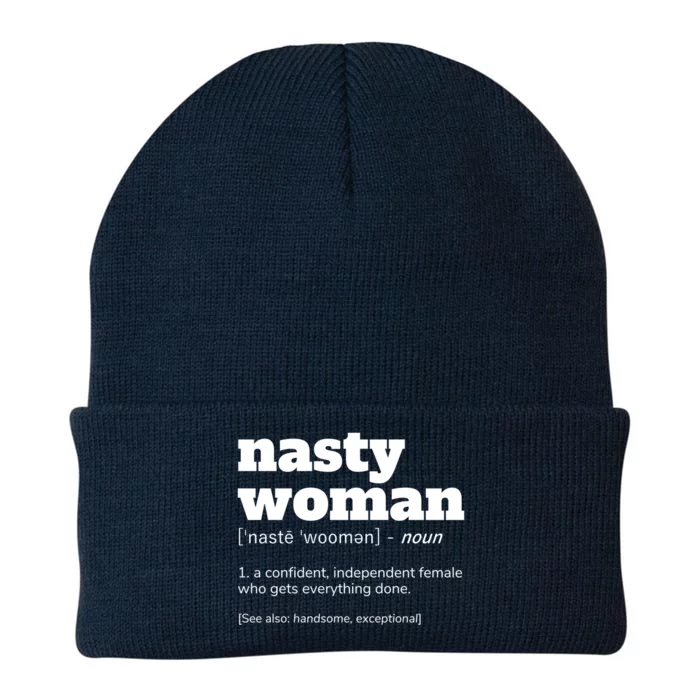 Nasty Definition Meaningful Gift Knit Cap Winter Beanie