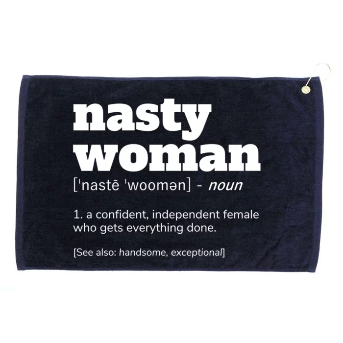 Nasty Definition Meaningful Gift Grommeted Golf Towel