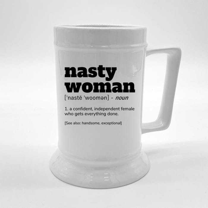 Nasty Definition Meaningful Gift Front & Back Beer Stein