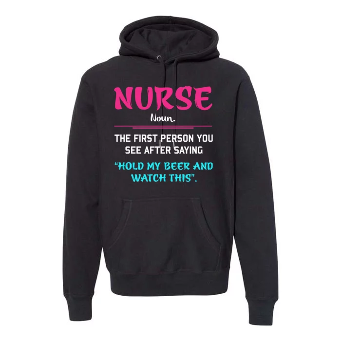 Nurse Definition Premium Hoodie