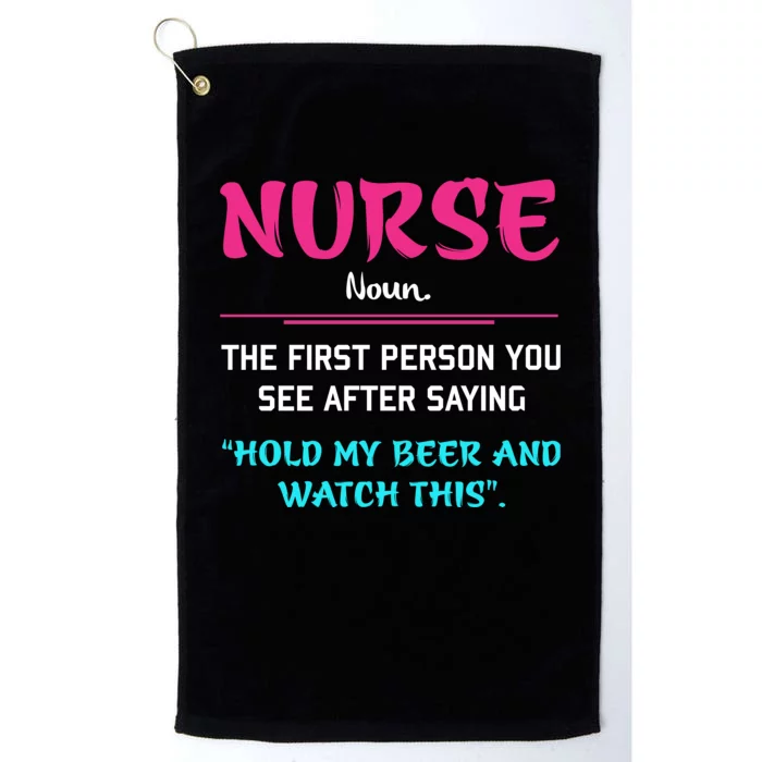 Nurse Definition Platinum Collection Golf Towel