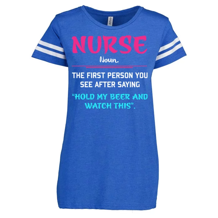 Nurse Definition Enza Ladies Jersey Football T-Shirt