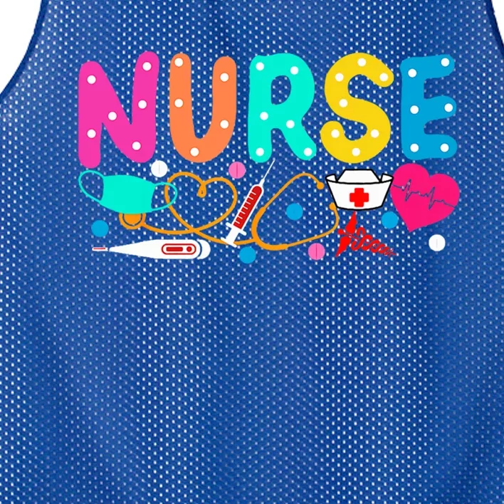 NurseS Day Nurse Life Happy National Nurses Week 2024 Cool Gift Mesh Reversible Basketball Jersey Tank