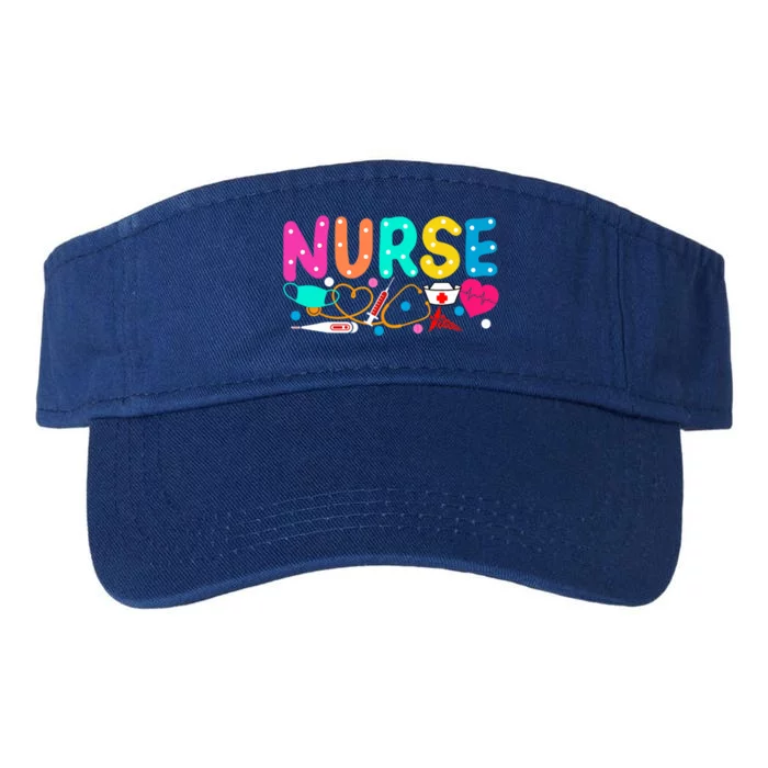 NurseS Day Nurse Life Happy National Nurses Week 2024 Cool Gift Valucap Bio-Washed Visor