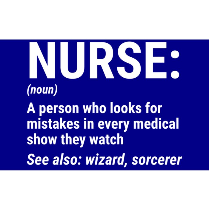 Nurse Definition Noun Funny Nursing Gift Bumper Sticker