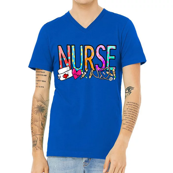 NurseS Day Nurse Life Nurse Week V-Neck T-Shirt