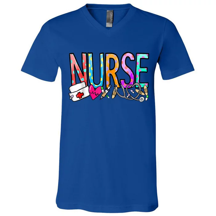 NurseS Day Nurse Life Nurse Week V-Neck T-Shirt