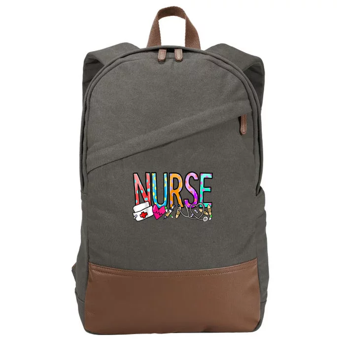 NurseS Day Nurse Life Nurse Week Cotton Canvas Backpack