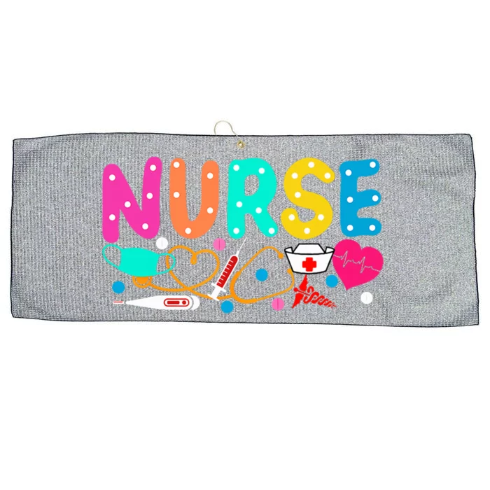 NurseS Day Nurse Life Happy National Nurses Week 2024 Gift Large Microfiber Waffle Golf Towel