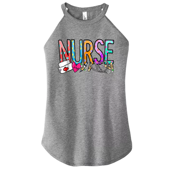 NurseS Day Nurses Week Nurse Week 2024 Great Gift Women’s Perfect Tri Rocker Tank