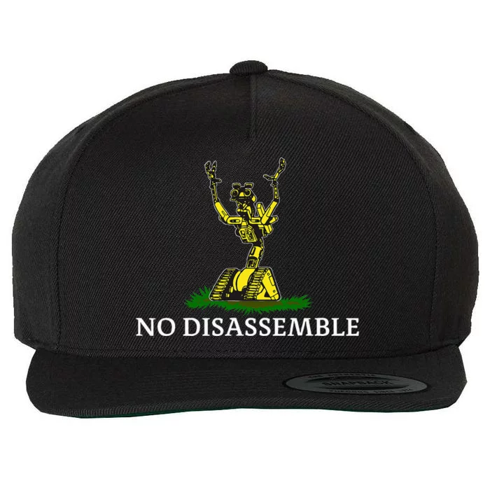 No Disassemble Wool Snapback Cap