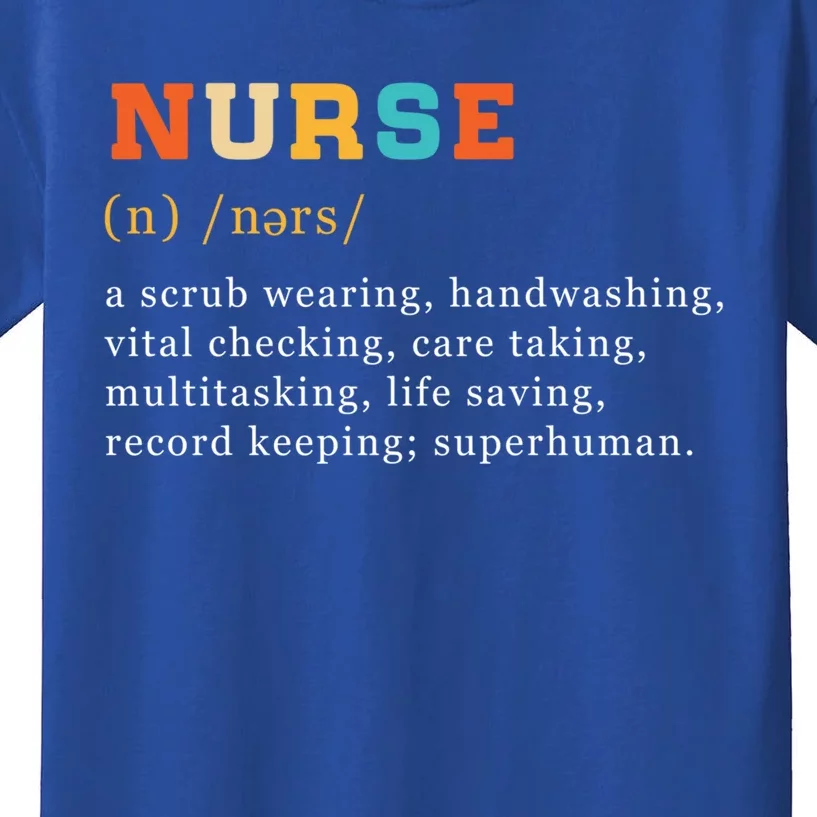 Nurse Definition Nursing School Gift Kids T-Shirt