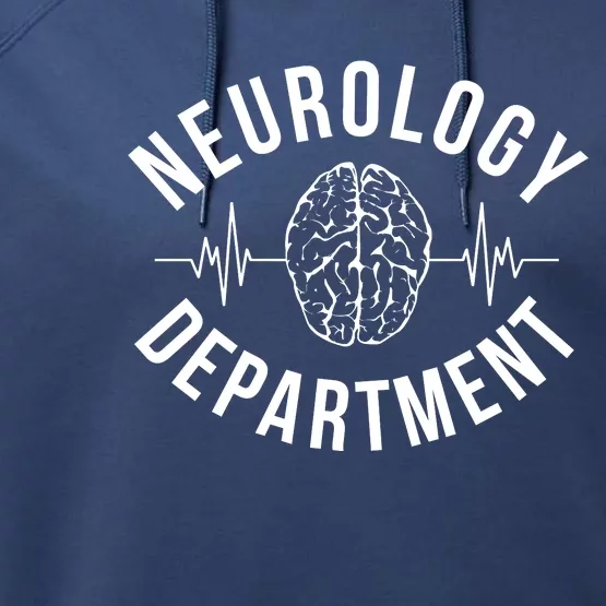 Neurology Department Neuro Nurses Gift Performance Fleece Hoodie