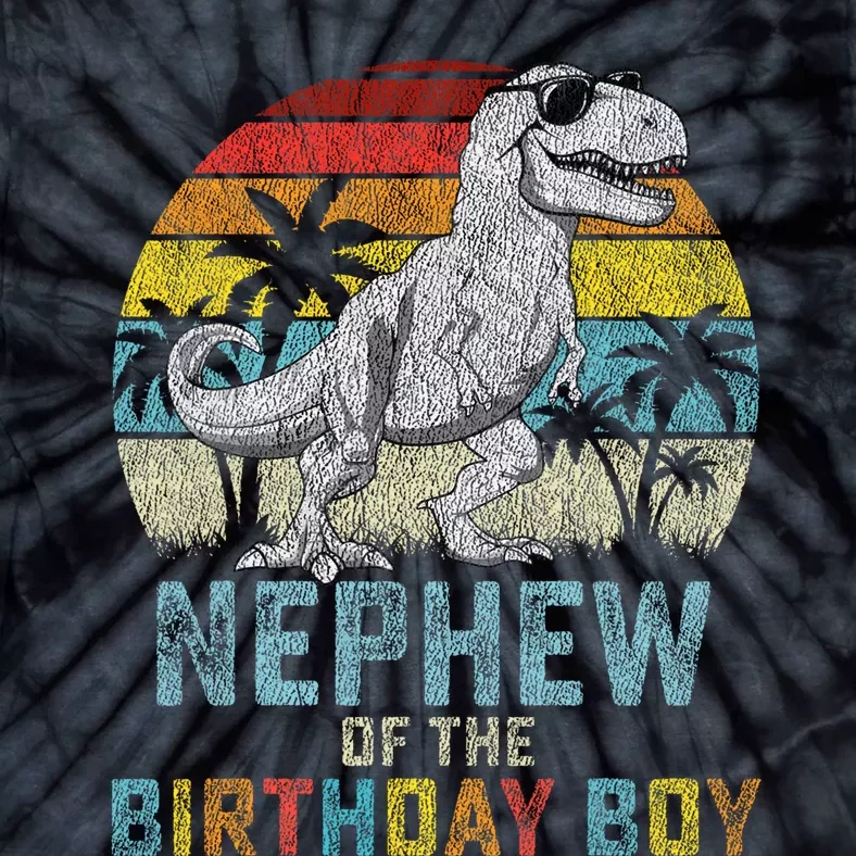 Nephew Dinosaur Of The Birthday Matching Family Tie-Dye T-Shirt