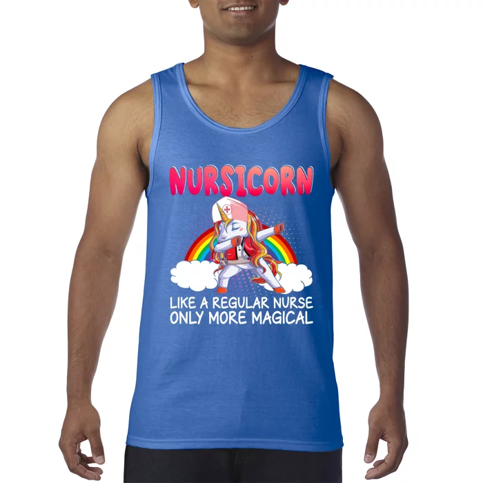 Nursicorn Definition Only More Magical Funny Nurse Unicorn Funny Gift Tank Top