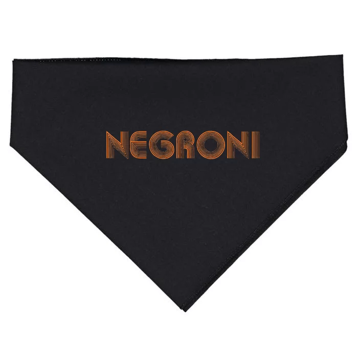 Negroni Drink Party Retro Cute Streetwear Gift USA-Made Doggie Bandana