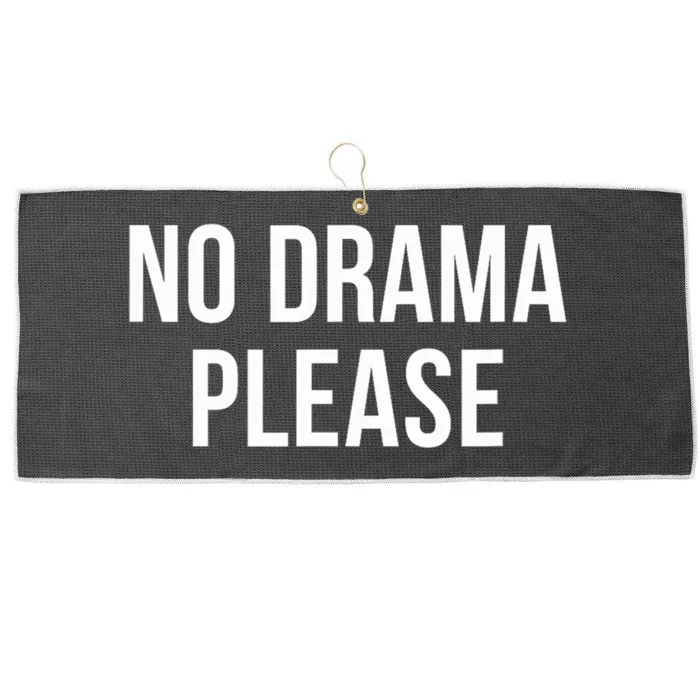 No Drama Please Large Microfiber Waffle Golf Towel