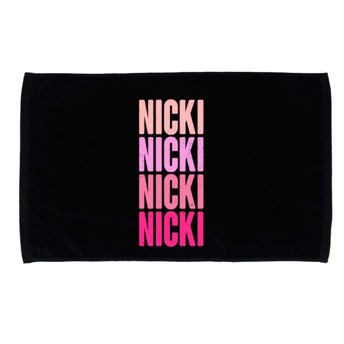 Nicki Distressed Pink Design Microfiber Hand Towel