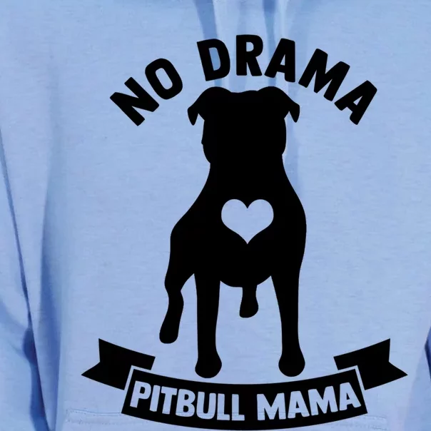 No Drama Pitbull Mama American Pit Bull Love Pittie Gift Unisex Surf Hoodie