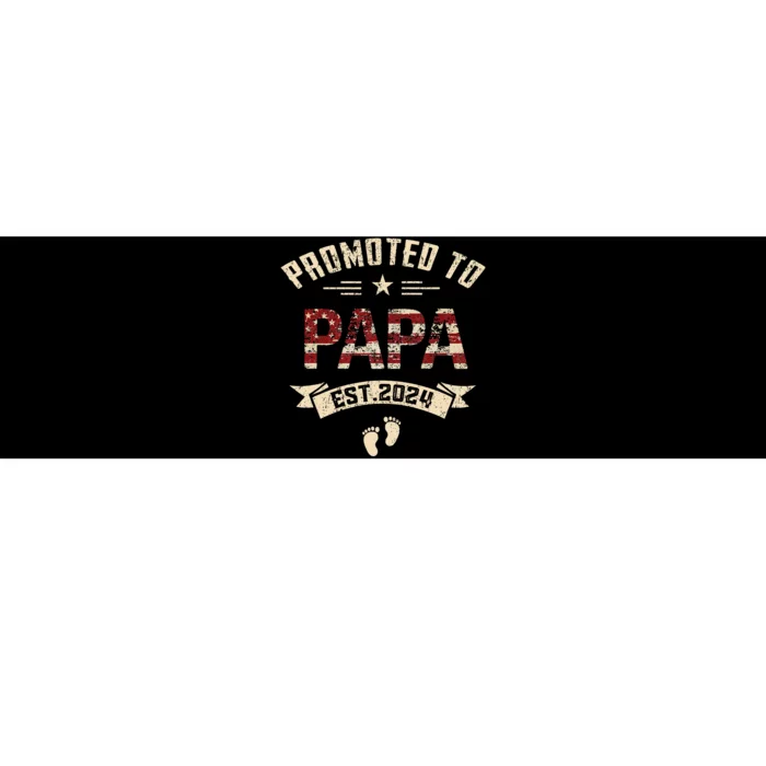 New Dad Promoted To Papa Est.2024 Bumper Sticker