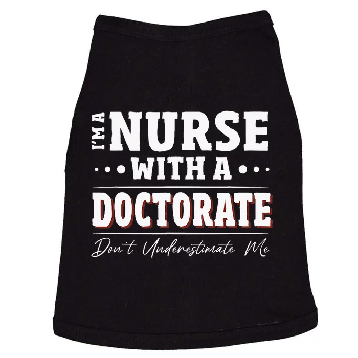 Nurse Dnp Phd Doctorate Graduation Present Dnp Nurse Doggie Tank