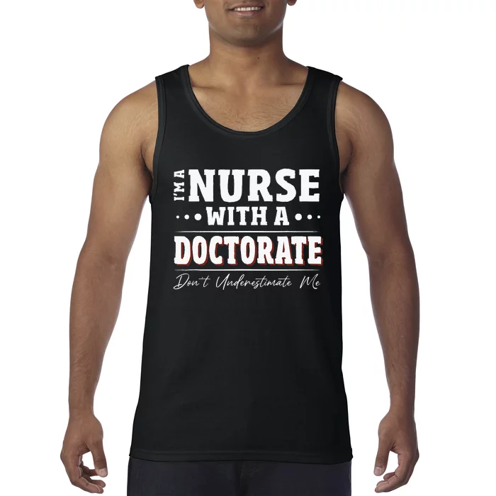 Nurse Dnp Phd Doctorate Graduation Present Dnp Nurse Tank Top