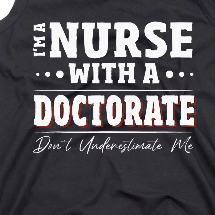 Nurse Dnp Phd Doctorate Graduation Present Dnp Nurse Tank Top