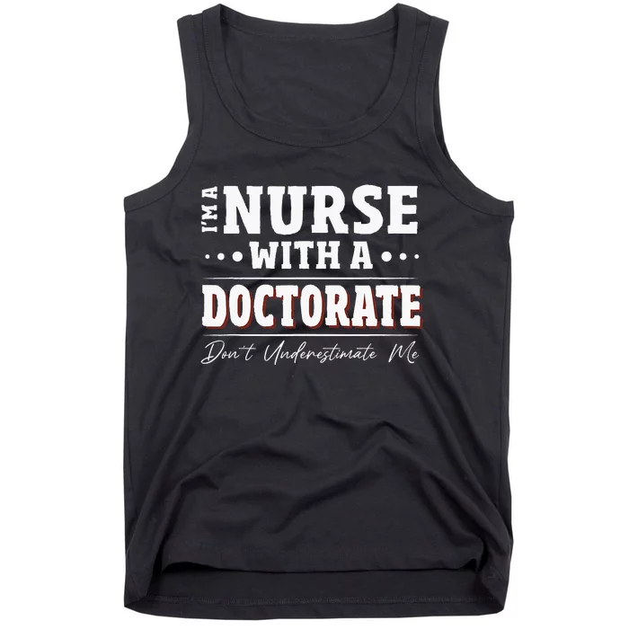 Nurse Dnp Phd Doctorate Graduation Present Dnp Nurse Tank Top