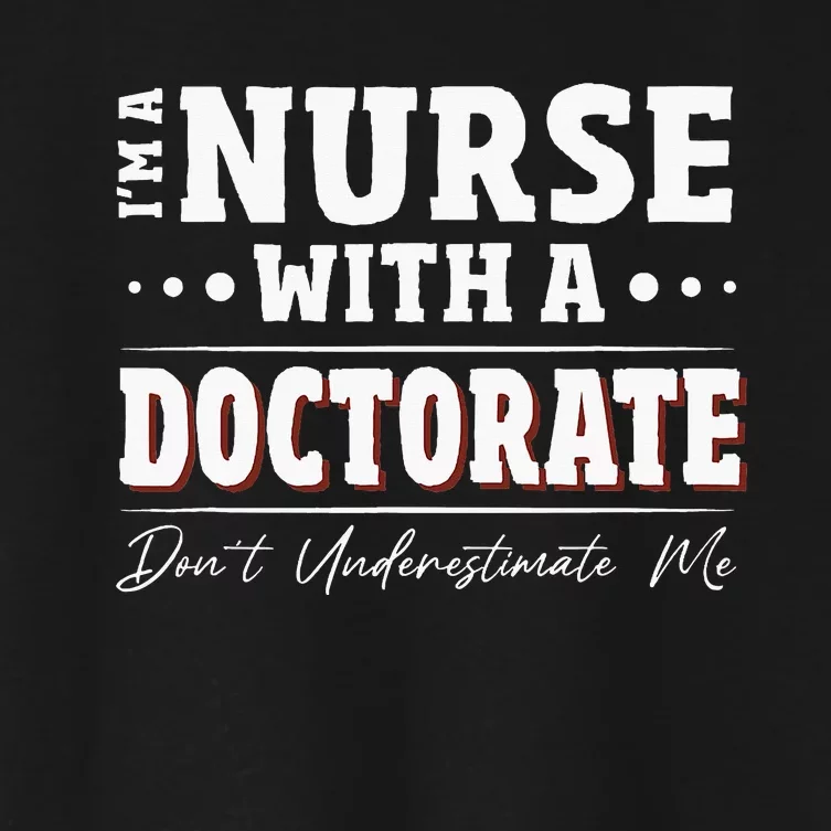 Nurse Dnp Phd Doctorate Graduation Present Dnp Nurse Women's Crop Top Tee