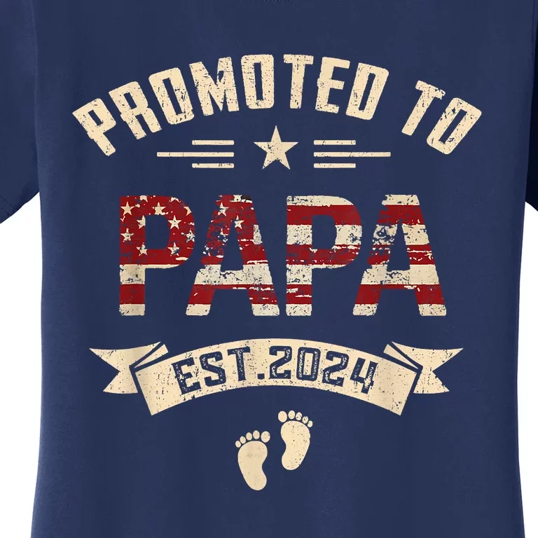 New Dad Promoted To Papa Est.2024 Women's T-Shirt