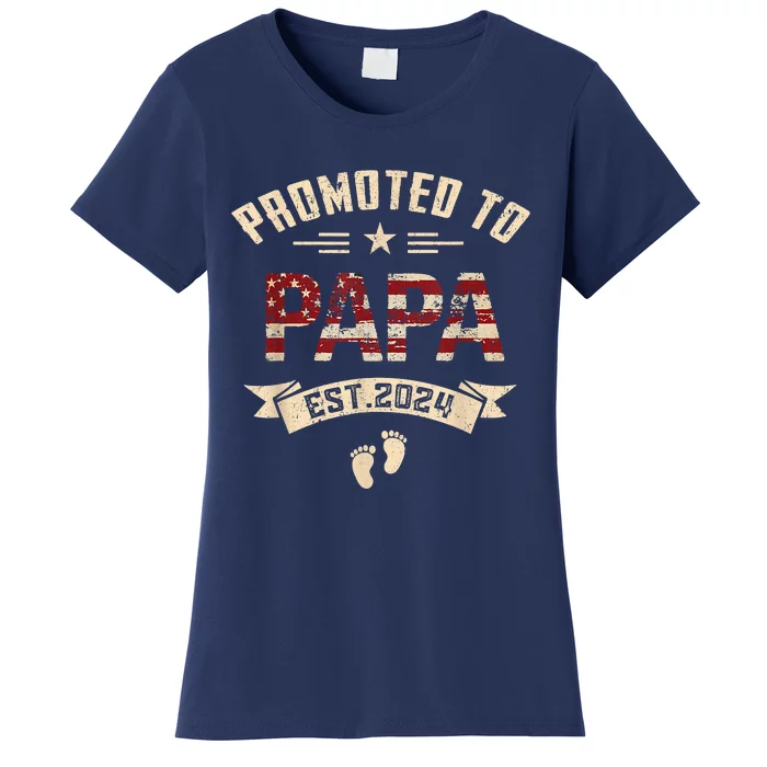 New Dad Promoted To Papa Est.2024 Women's T-Shirt