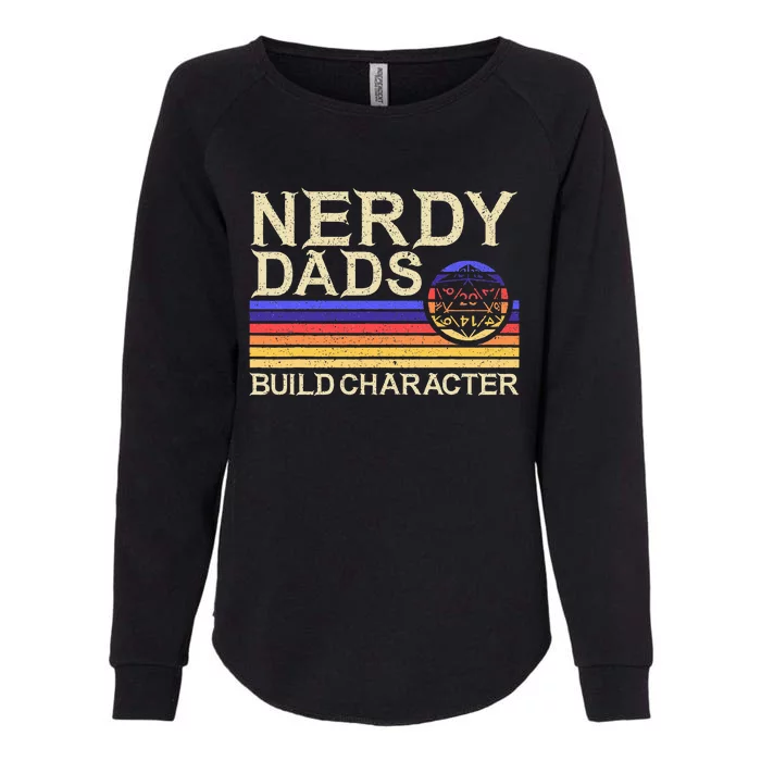 Nerdy Dad Rpg Gaming D20 Tabletop Games Womens California Wash Sweatshirt