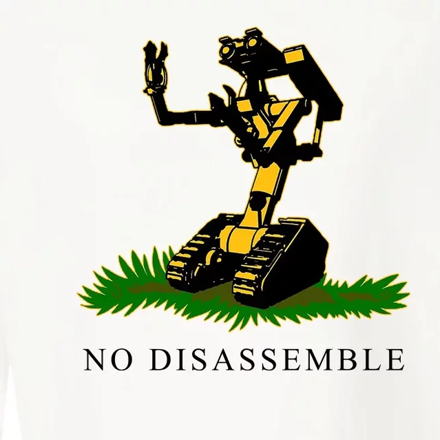 No Disassemble Robot Cropped Pullover Crew