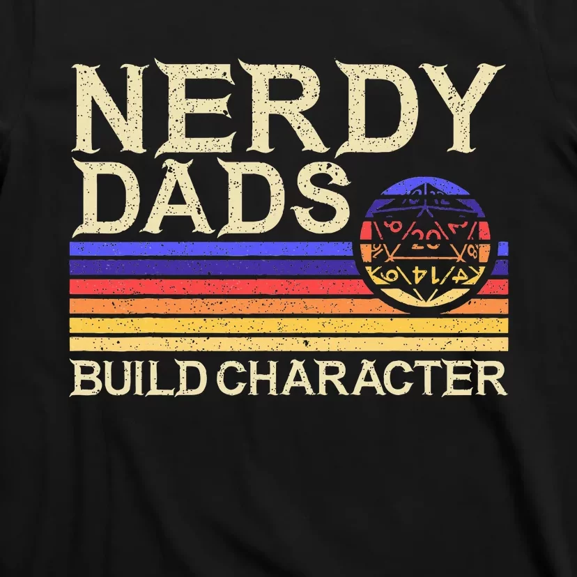 Nerdy Dad Rpg Gaming D20 Tabletop Games T-Shirt