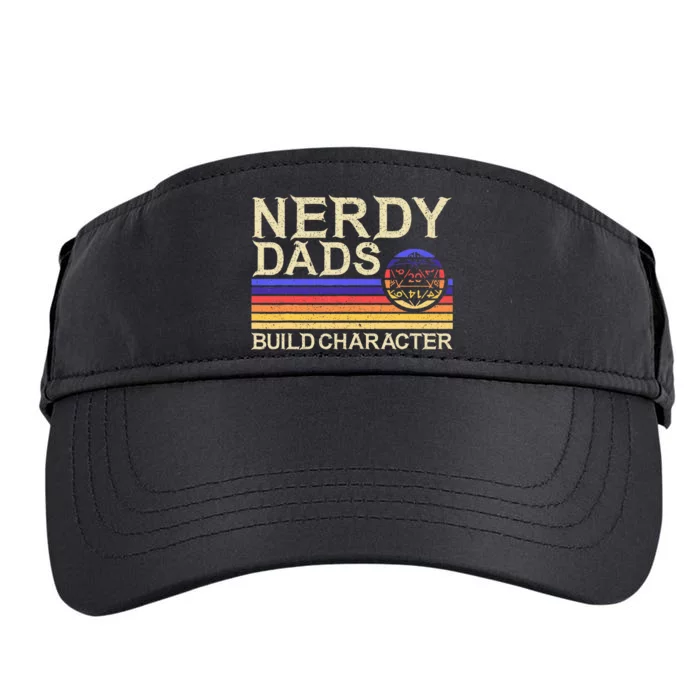 Nerdy Dad Rpg Gaming D20 Tabletop Games Adult Drive Performance Visor