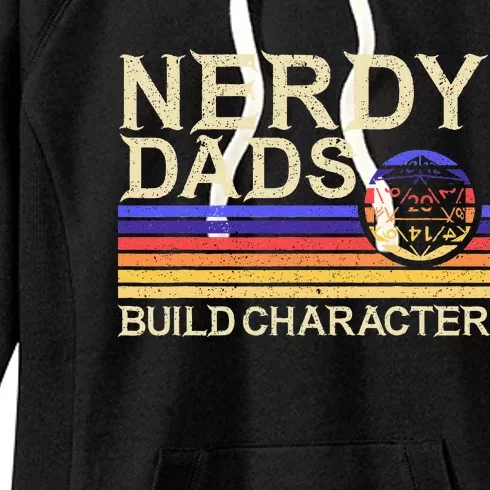 Nerdy Dad Rpg Gaming D20 Tabletop Games Women's Fleece Hoodie