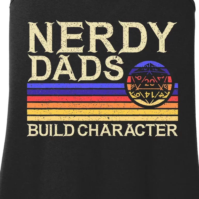 Nerdy Dad Rpg Gaming D20 Tabletop Games Ladies Essential Tank