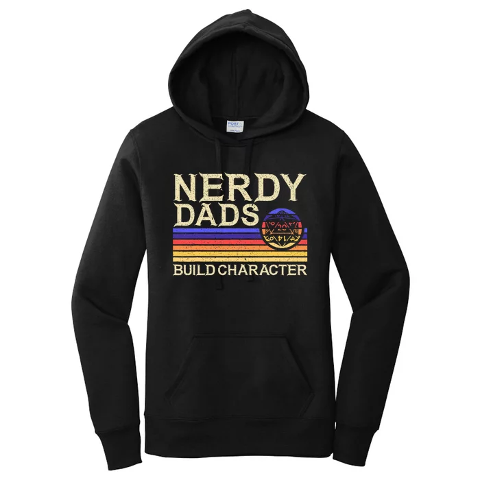 Nerdy Dad Rpg Gaming D20 Tabletop Games Women's Pullover Hoodie