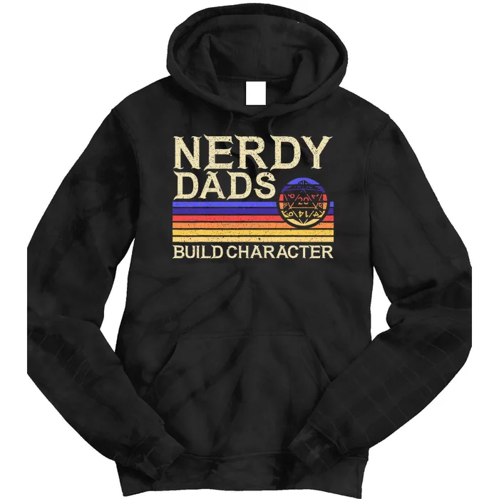 Nerdy Dad Rpg Gaming D20 Tabletop Games Tie Dye Hoodie