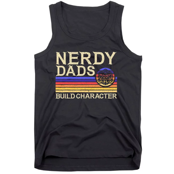 Nerdy Dad Rpg Gaming D20 Tabletop Games Tank Top