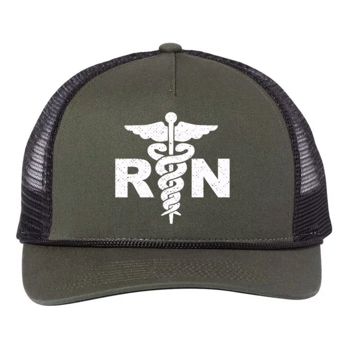 Nurses Day Registered Nurse Medical Nursing RN Retro Rope Trucker Hat Cap