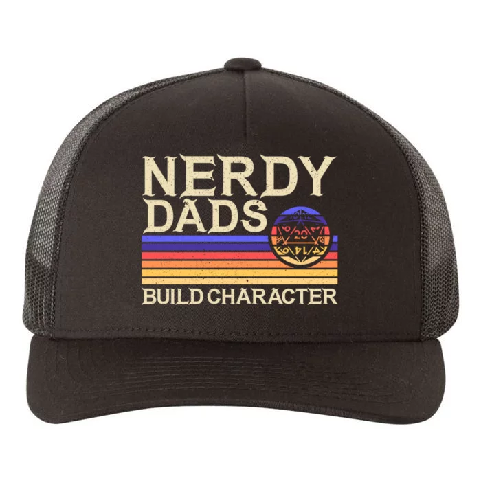 Nerdy Dad Rpg Gaming D20 Tabletop Games Funny Rpg Gamer Yupoong Adult 5-Panel Trucker Hat