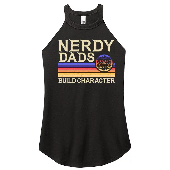 Nerdy Dad Rpg Gaming D20 Tabletop Games Funny Rpg Gamer Women’s Perfect Tri Rocker Tank