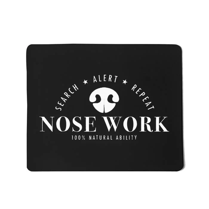 Nosework Dog Sport Training Nose Work Scent Work For Dogs Mousepad