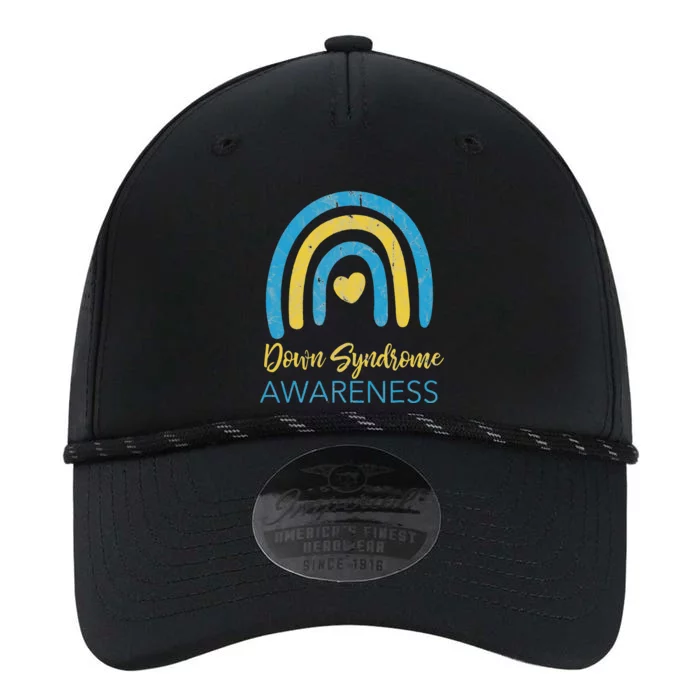 National Down Syndrome Awareness Month Retro Rainbow T21 Performance The Dyno Cap