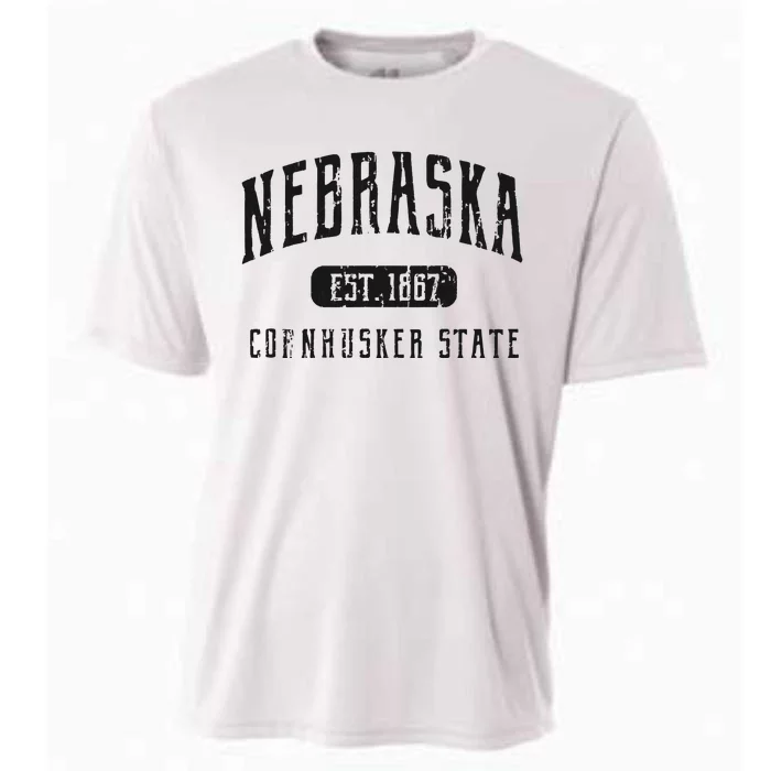 Nebraska Distressed Sports Design Cooling Performance Crew T-Shirt