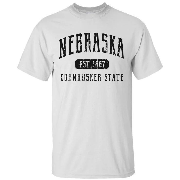 Nebraska Distressed Sports Design Tall T-Shirt