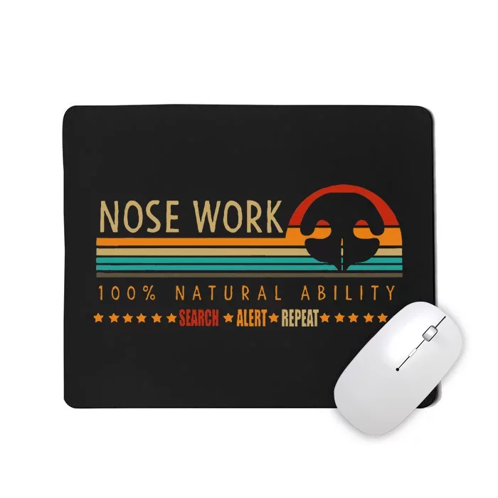 Nosework Dog Sport Training Nose Work Scent Work For Dogs Mousepad