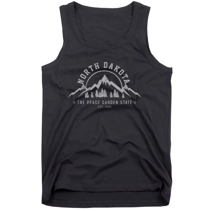 North Dakota State Est. 1889 Vintage Gift Tank Top